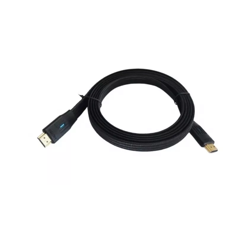 Kabel HDMI v 2.1 płaski czarny 3m