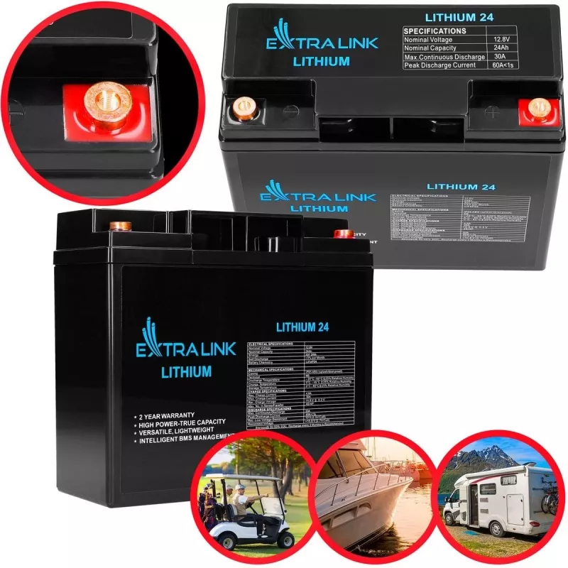 Akumulator Extralink LiFePO4 24000 mAh 12,8 V