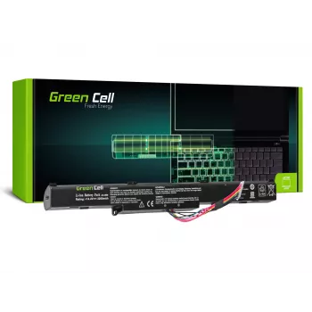 Bateria zielony Cell AS77 do laptopów ASUS — Li-Ion 15 V, 2200 mAh, 4 ogniwa, czarna