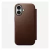 Etui z klapką Nomad NM014209858 do Apple iPhone 17, 16 cm (6,3 cala), brązowe, 4 kieszenie na karty