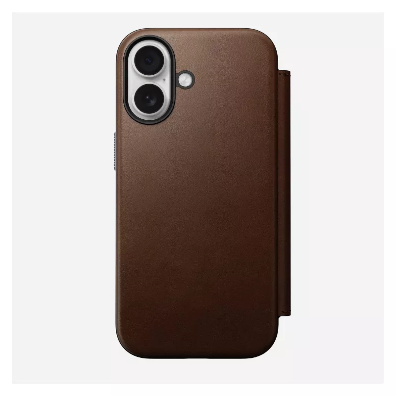 Etui z klapką Nomad NM014209858 do Apple iPhone 17, 16 cm (6,3 cala), brązowe, 4 kieszenie na karty