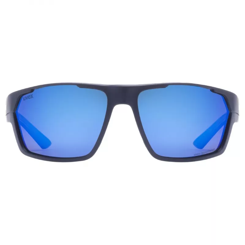 Wielosportowe okulary UVEX sportstyle 233 P — pełna oprawa, unisex, granatowe, 28 g