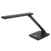 Lampa biurkowa LED MACLEAN MCE614B — ściemnialna, składane regulowane ramię, 9W, 3000K/4500K/6500K, czarna