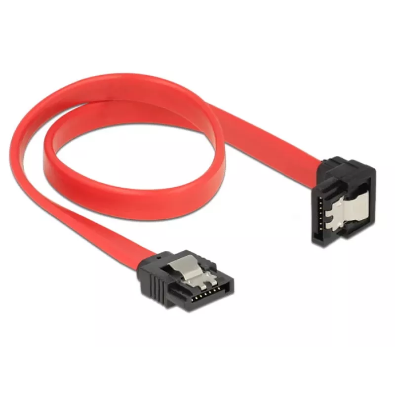Kabel SATA DeLOCK 83978 0,3 m SATA 7-pin czarny czerwony