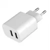 Ładowarka Gembird TA-UC-2A12-01 Wewnętrzna AC 2.4A 2 USB Biała