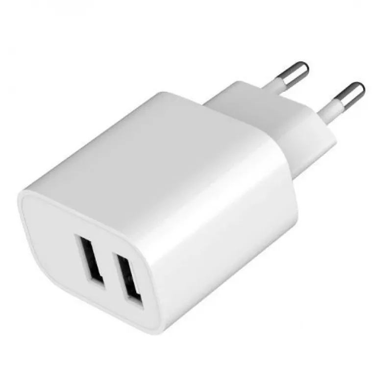 Ładowarka Gembird TA-UC-2A12-01 Wewnętrzna AC 2.4A 2 USB Biała