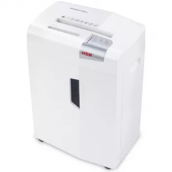 Niszczarka do papieru HSM 1033121 cięcie na ścinki 2 x 15 mm, szerokość robocza 23 cm, kosz 26 l, biała