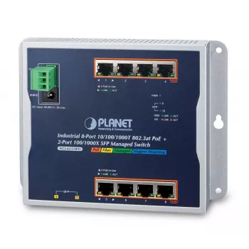 Zarządzalny przełącznik sieciowy PLANET WGS-4215-8P2S