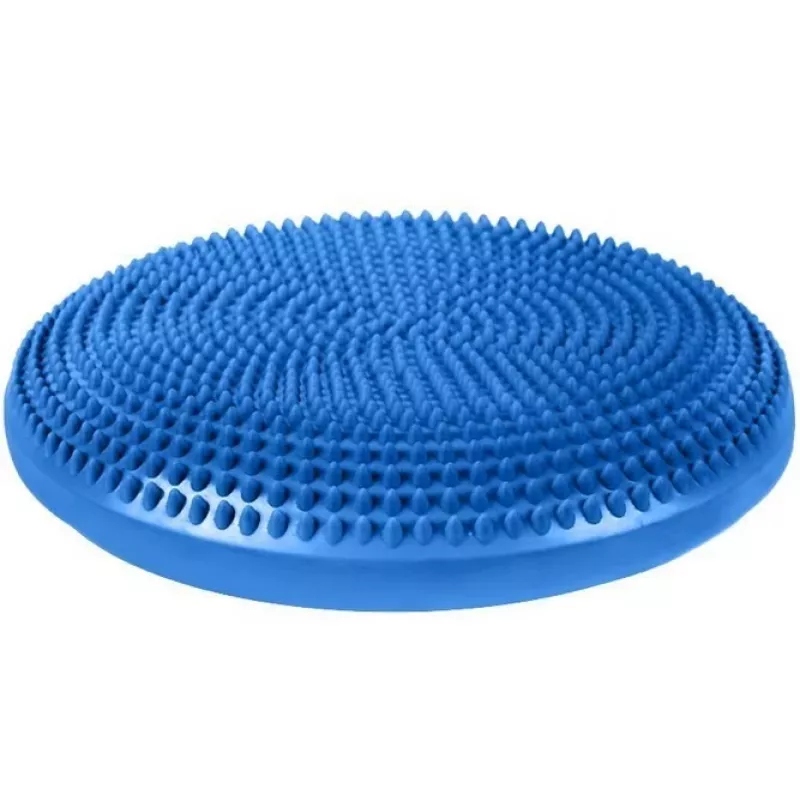 Dmuchana poduszka stabilizacyjna MDH Sensory Balance Disc DRQM3C0CHXUXP, niebieska, PVC, Ø350 mm, wysokość 60 mm, maks. obciążenie 200 kg, z wypustkami