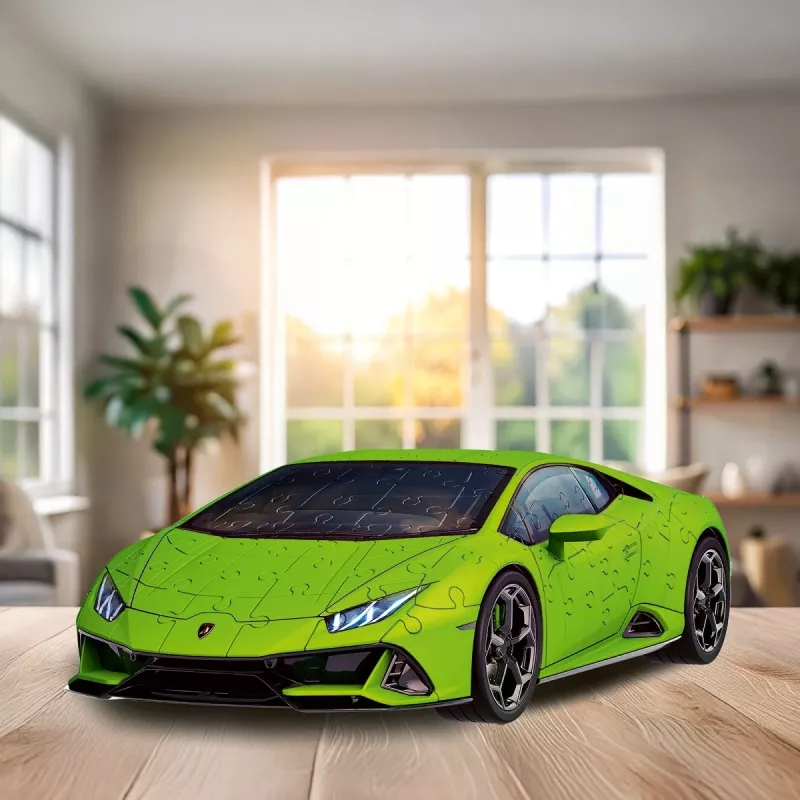 Puzzle 3D 158 elementów Lamborghini Huracan EVO zielony