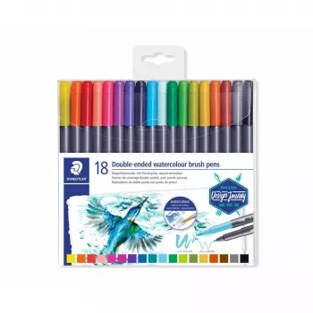 Felt Pen Staedtler 3001 Fine/Extra Bold Wielokolorowy 18 szt.