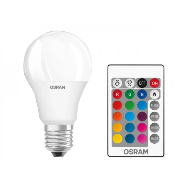 Żarówka LED Star+ Classic A RGBW FR 60 ściemnialna 9W/827 E27 z pilotem | 9 W | RGBW