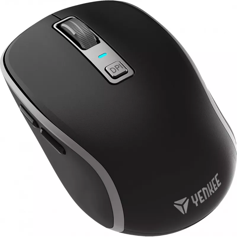 Dual WiFi+Bluetooth wireless mysz, rechargeable battery, 5 buttons