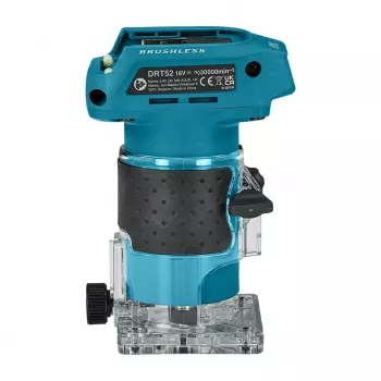 DRT52Z Makita 18V LXT bezprzewodowa frezarka górnowrzecionowa bezszczotkowa 1/4 cala - samo urządzenie