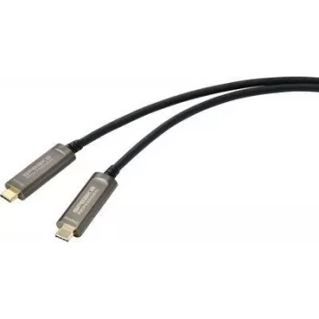 SpeaKa Professional USB-C / DisplayPort Connection Cable 15.00 m SP-9505616 TPE jacket Czarny [1x USB-C™ Plug - 1x USB-C™ Plug] (SP-9505616)