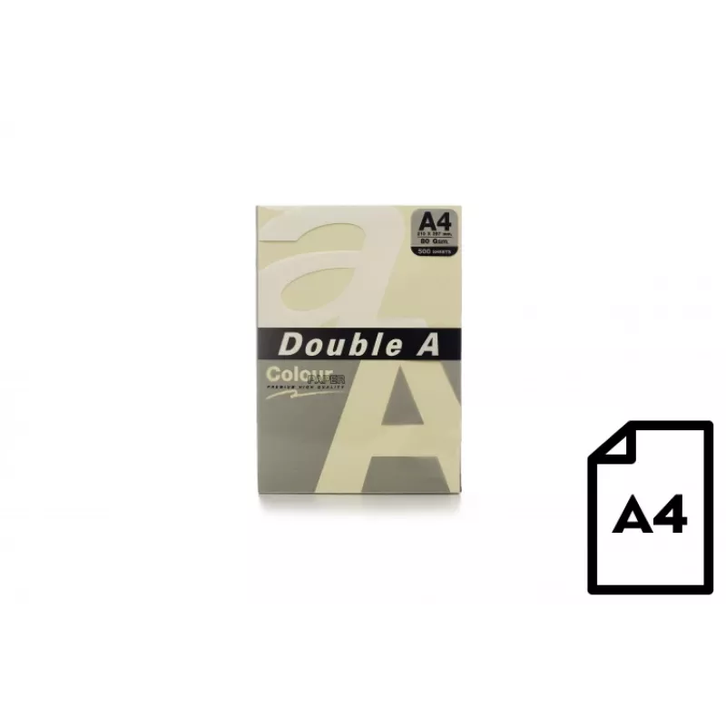 Papier kolorowy Double A, 80g, A4, 500 arkuszy, Ivory