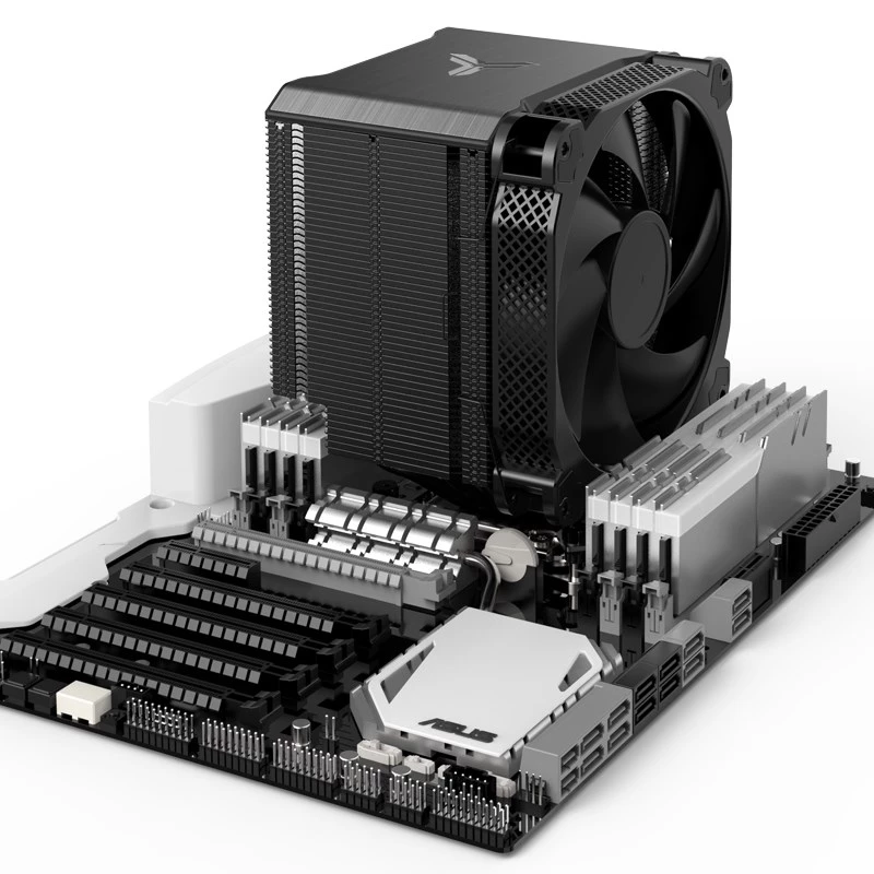 Jonsbo HX6250 Radiator/chłodzenie procesora 14 cm Czarny 1 szt.