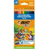 BIC Kczerwonyki Kids Smooth zestaw 12 kolorów