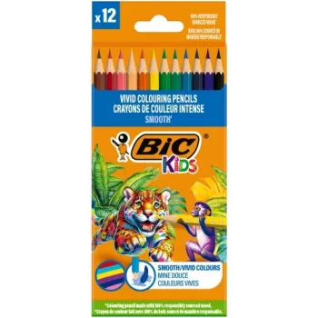 BIC Kczerwonyki Kids Smooth zestaw 12 kolorów