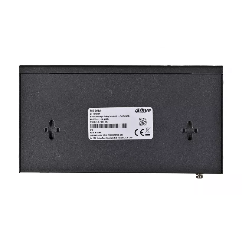 Dahua Technology PoE SF1008LP Unmanaged L2 Fast Ethernet (10/100) Power over Ethernet (PoE) Czarny
