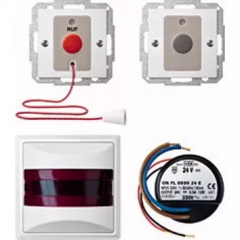 Przycisk Merten MEG4849-1419, biała obudowa termoplastyczna, 230 V AC, 0,5 A