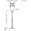 Uchwyt sufitowy do projektora Vogel's PPC 1555 srebrny