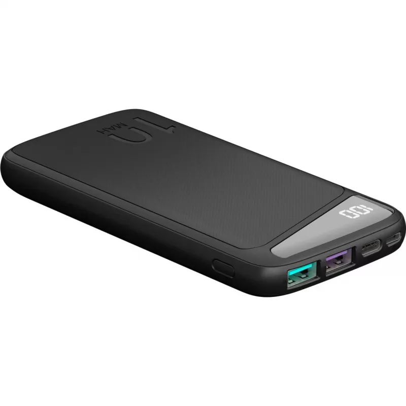 Powerbank szybkiego ładowania 10 000 mAh (czarny, USB-C PD, QC 3.0)