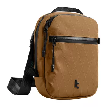 Torba podróżna Tomtoc Aviator-T37 z paskiem na ramię, tkanina X-Pac, brązowa