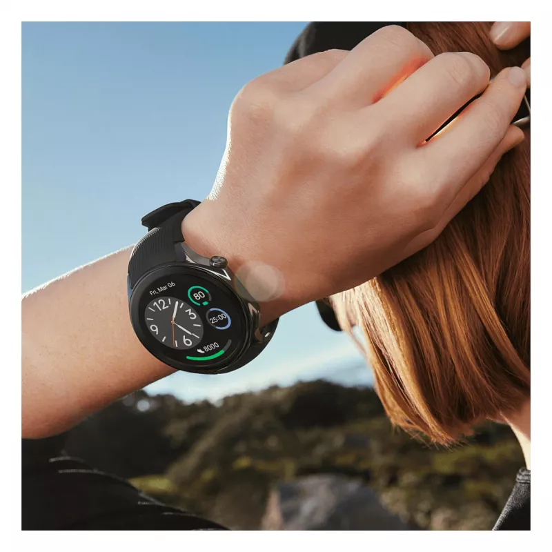 OnePlus Watch 2 - 46 mm - inteligentny zegarek z paskiem - Fluoroelastomer - Rozmiar nadgarstka: 140-210 mm - Wyświetlacz 3,63 cm (1,43 inch)