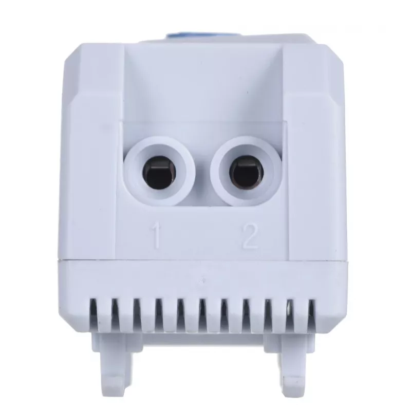 Termostat Alantec KTS, sterowanie obrotowe, IP20, obudowa z tworzywa sztucznego, szary, -45–70°C, 60×33×43 mm