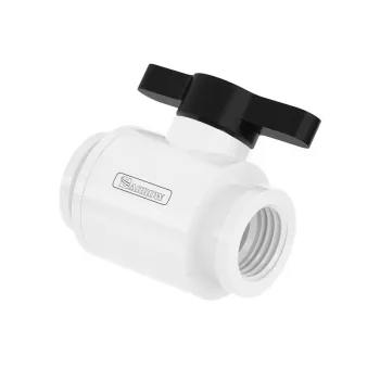 Zawór kulowy Barrow TLQFS-V1 10 mm G1/4, wykończenie biało-czarne