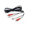 Equip 147094 kabel audio 2,5 m 2 x RCA czarny