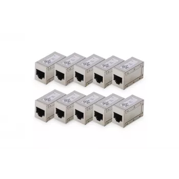 Digitus CAT 6 modular couplers shielded 10 pieces RJ-45 Gold contacts