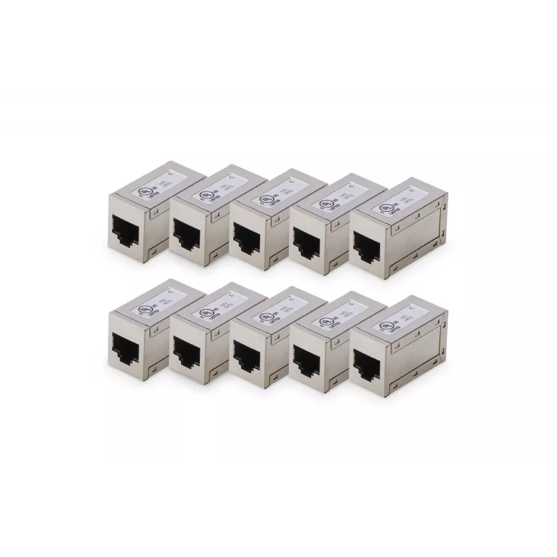 Digitus CAT 6 modular couplers shielded 10 pieces RJ-45 Gold contacts