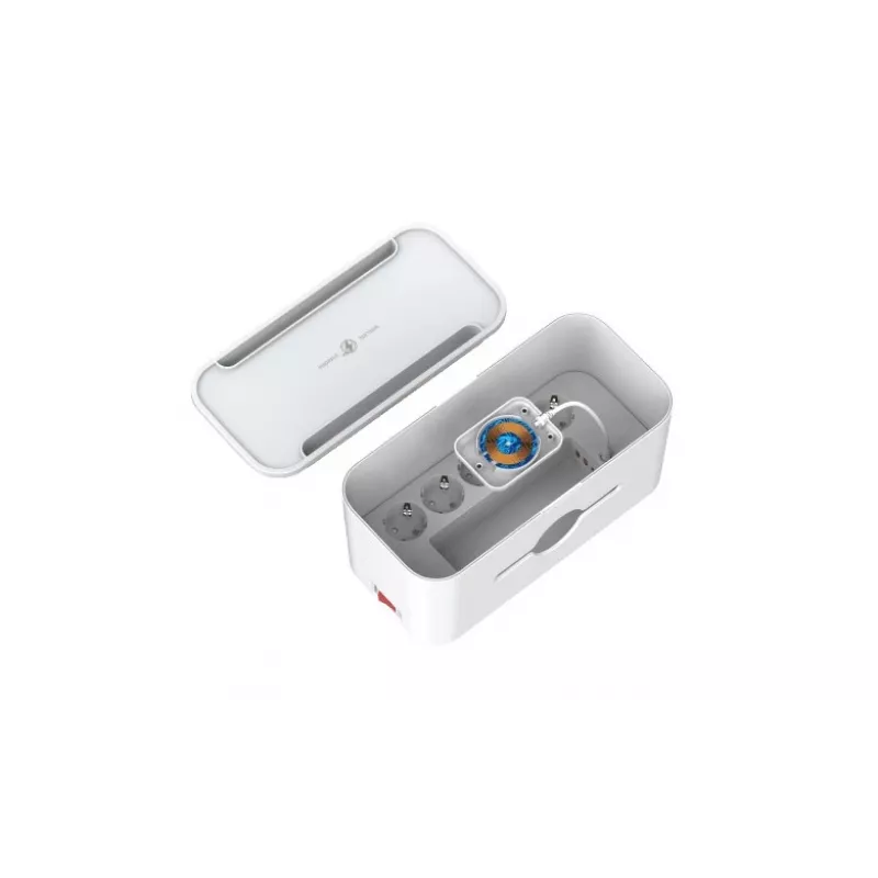 Przedłużacz sieciowy Energizer EPB2500W03EU — kabel 2 m, 5 gniazd AC, 2500 W, do użytku wewnętrznego, biały