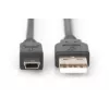 ASM AK-300108-018-S ASSMANN Kabel USB 2.0 HighSpeed Canon Typ USB A / miniUSB B (5pin) M (wtyk) 1,8m