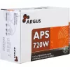 INTER TECH Argus APS-720W - Zasilacz (115-230 V, 20+4 pin ATX, 47-63 Hz, 12V1, +12V2, +3,3V, +5V, +5Vsb, 12V, aktywny PFC, ATX, czarny)