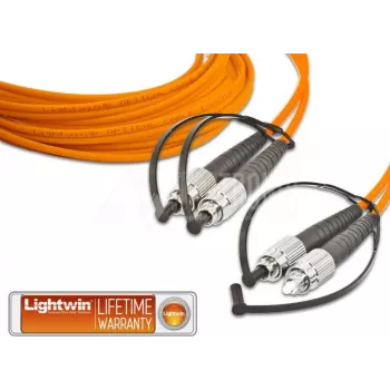 Lightwin Wysokiej Jakości Dupleksowy Kabel Patchcord Światłowodowy, MM OM2, FC - FC Kabel Patchcord Światłowodowy (LDP-50 FC-FC 1.0)