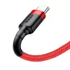 Kabel USB 2.0 A na USB-C Baseus CATKLF-B09 1m QC3.0 nylonowy pleciony czerwony, szybkie ładowanie i synchronizacja danych