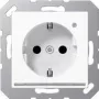 A 1520-O WW LNW Gniazdo wtykowe SCHUKO 16 A 250 V z diodowym światłem orientacyjnym, białe - Gniazdo wtykowe SCHUKO - 16 A 250 V ~ (A1520-OWWLNW)