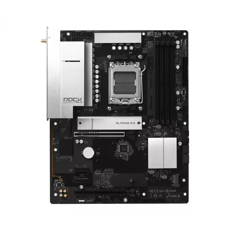 ASRock B850 Rock WiFi 7, płyta główna, gniazdo AMD AM5, ATX, DDR5, Wi-Fi 7