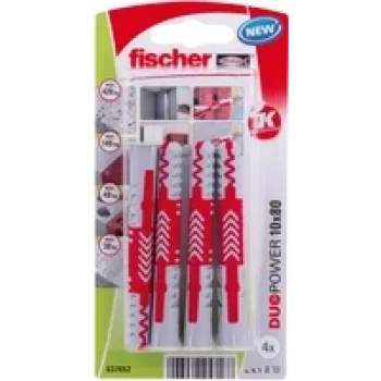 Fischer DuoPower 10 x 80 K NV Kołek rozporowy 80 mm 537652 1 zestaw (537652)