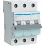 Hager MBN350. Liczba biegunów: 3P. Częstotliwość wejściowa prądu przemiennego: 50/60 Hz, Znamionowy prąd wyjściowy: 50 A (MBN350)