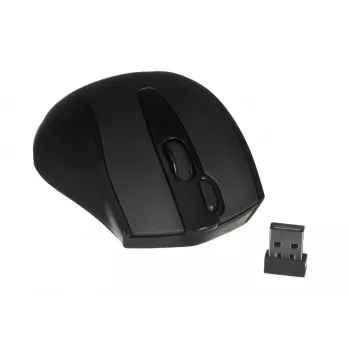 Bezprzewodowa mysz RF A4Tech G9-500F, praworęczna, 1000 DPI, nano odbiornik 2,4 GHz, zasięg 15 m, bateria AA