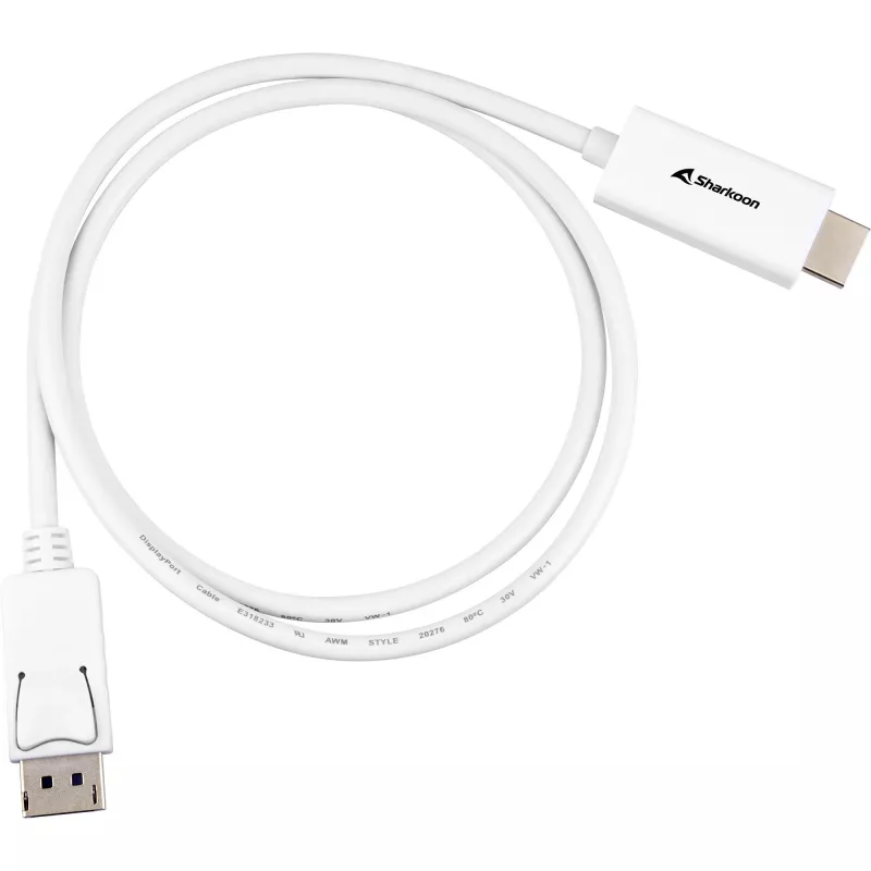 adapter kablowyowy DisplayPort 1.2 Sharkoon 4K, długość 1 m