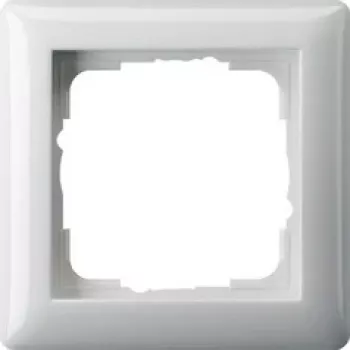 Płytka ścienna Gira Standard 55 Biała — bezwkrętowa termoplastyczna, 80.7×80.7 mm, grubość 11.4 mm