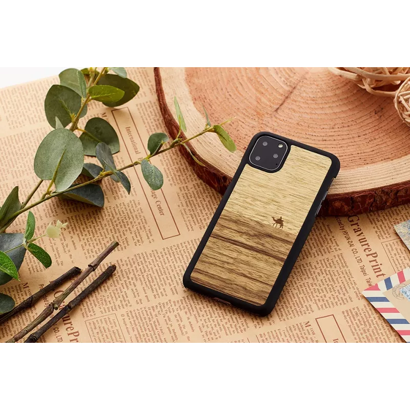 Etui na smartfona man and wood do iPhone 11 Pro — terra Czarny