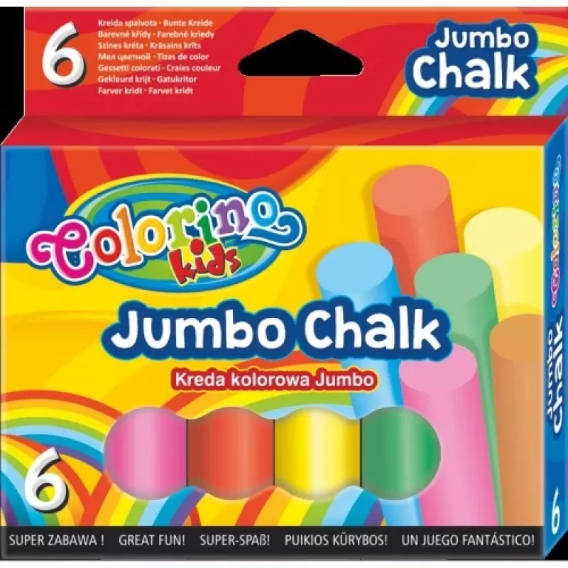 Colorino Kids JUMBO Kczerwonya kolorowa 6 kolorów