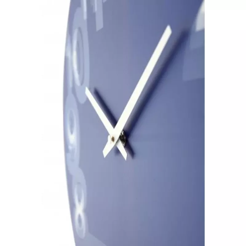 Zegar ścienny NeXtime 3077bl 3D, Ø39,5 cm, niebiesko-biały