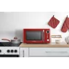 Solo kuchenka mikrofalowa ETA Storio czerwony Solo — 20 l, 700 W, 5 poziomów mocy, talerz obrotowy 245 mm